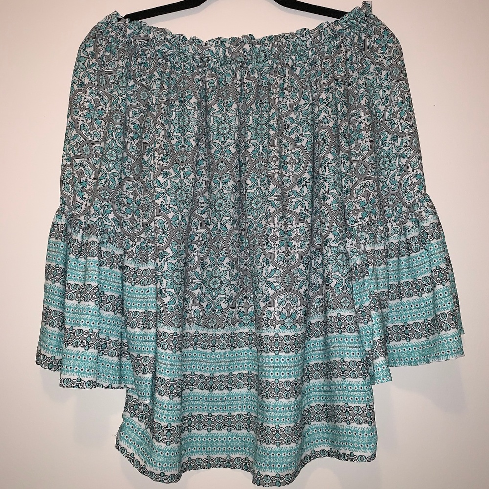 Off-the-shoulder blouse